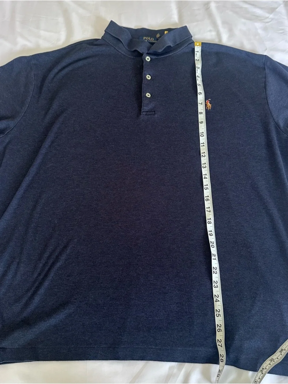 Polo Ralph Lauren Classic Fit Soft‎ Touch Cotton Collared Blue Shirt Men's 3XB